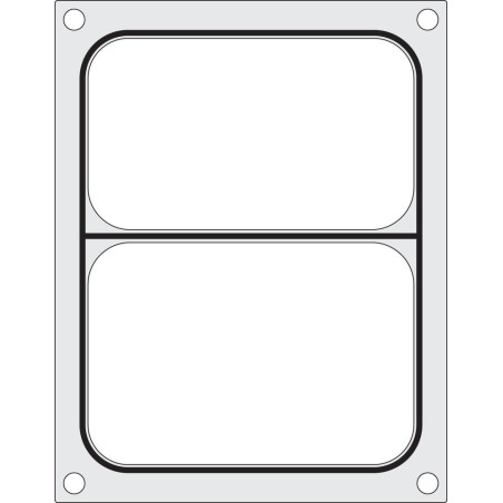 Sealing Matrix for Manual Sealer - 2 Compartments - Hendi