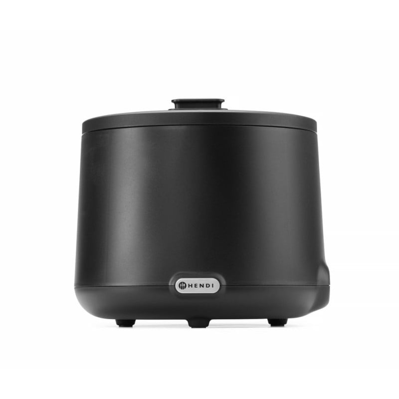 Black UNIQ Tureen - 8 L HENDI: the high-end tool to keep your soups warm professionally.