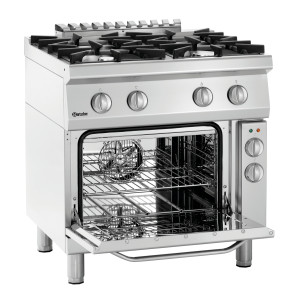 Four-burner stove with electric oven GN 1/1 Series 700