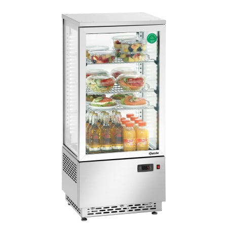 Mini Professional Refrigerated Display Case Bartscher - 78 L Stainless Steel