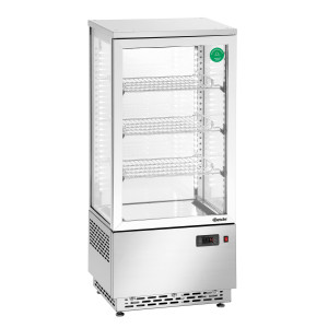 Mini Professional Refrigerated Display Case Bartscher - 78 L Stainless Steel