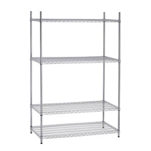 Chrome-plated steel Economat shelving by Bartscher