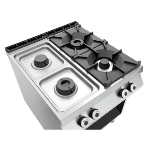 4-burner stove series 900 - Gas Oven GN 2/1 by Bartscher
