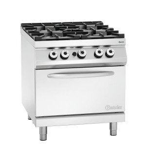 4-burner stove series 900 - Gas Oven GN 2/1 by Bartscher