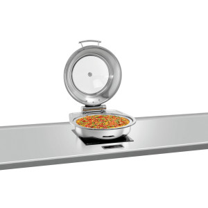 Round Flexible Chafing Dish with Removable Lid - 6.2 L - Bartscher