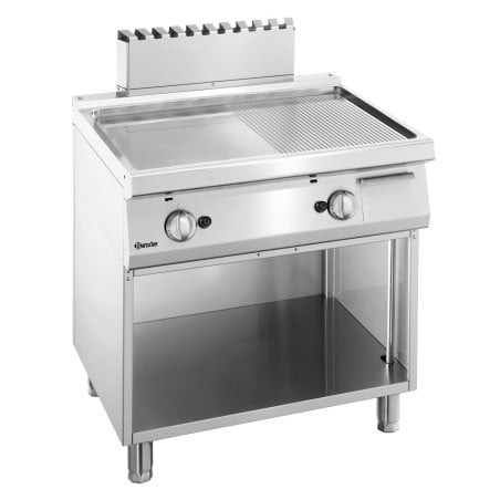 Snack Plate 1/2 Smooth, 1/2 Grooved Width 800 - Gas