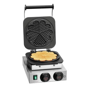 Professional Waffle Maker - 5 Heart-Shaped Waffles - Bartscher