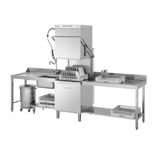 Lave-vaisselle à capot DS 500 SR Bartscher robuste en inox - Performances professionnelles