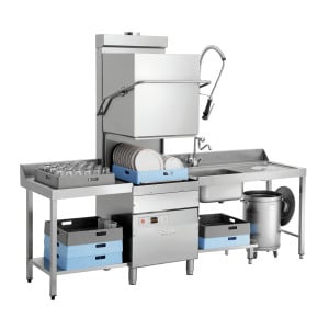 Lave-vaisselle à capot DS Eco500LPR Bartscher - Performances professionnelles et hygiène impeccable