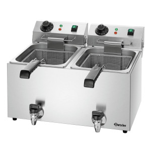 SNACK IV Plus Fryer Bartscher | Double tank, 190°C optimal