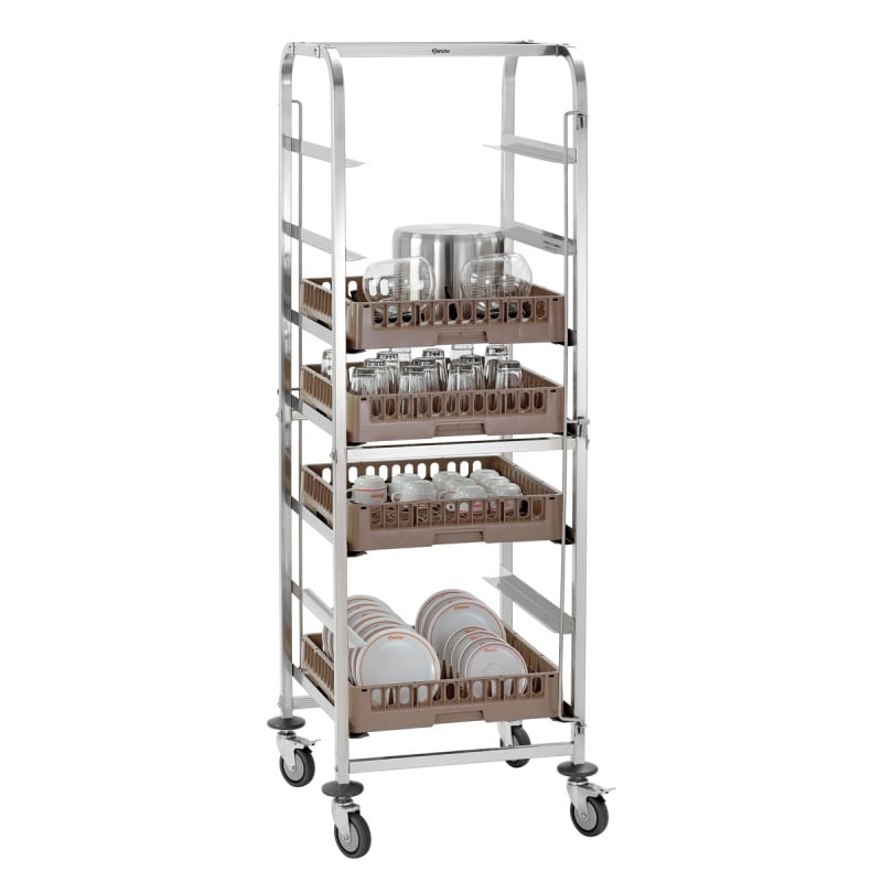 ASP700 Bartscher washing rack trolley: Efficient professional storage.