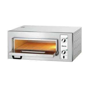 Four à pizza NT 501 Bartscher : Cuisson simultanée de 4 pizzas jusqu'à 450 °C