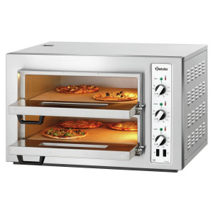 Oven pizza NT 502 Bartscher: Professional double oven for 8 pizzas