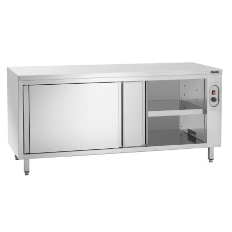 Professional stainless steel warming cabinet for optimal heat retention