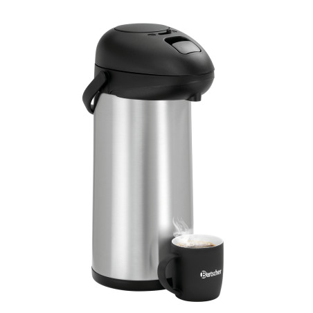 Thermos à pompe 5L Bartscher - Conservation optimale, idéal pour professionnels.