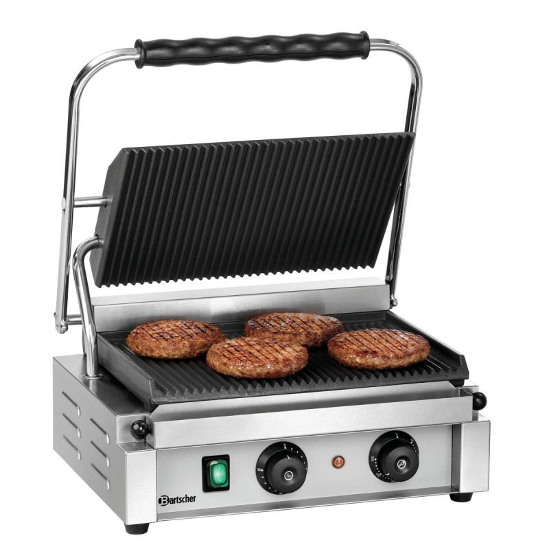 Grill contact Panini-T Bartscher : High-performance Gril à contact pour paninis et sandwichs