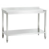 Table de travail professionnelle en inox Bartscher, L1200, 600 - Hauteur réglable