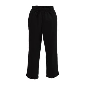 Mixed Easyfit Black Teflon Treated Kitchen Pants - Size XS - Whites Chefs Clothing - Fourniresto