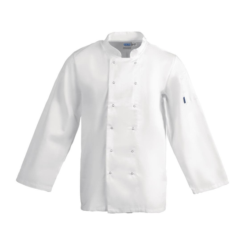 Veste De Cuisine Mixte Blanche À Manches Longues Vegas - Taille L - Whites Chefs Clothing - Fourniresto