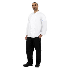 Veste De Cuisine Mixte Blanche À Manches Longues Vegas - Taille Xl - Whites Chefs Clothing - Fourniresto