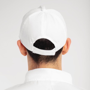 Casquette Baseball Blanche Avec Sangle Réglable - Taille Unique - Whites Chefs Clothing - Fourniresto