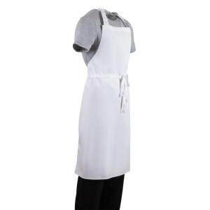 White Bib Apron - Size XL 915 x 1066 mm - Whites Chefs Clothing - Fourniresto