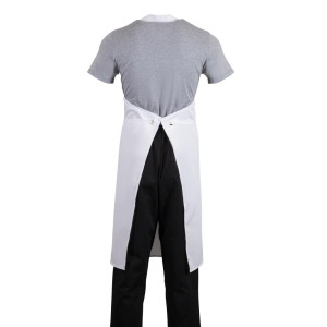 Tablier Bavette Blanc - Taille Xl 915 X 1066 Mm - Whites Chefs Clothing - Fourniresto