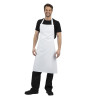 White Bib Apron - Size XL 915 x 1066 mm - Whites Chefs Clothing - Fourniresto