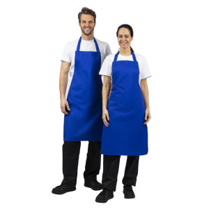 Tabier Bavette Bleu Roi 710 X 970 Mm - Whites Chefs Clothing - Fourniresto