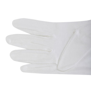 White Service Gloves for Men - Size S/M - FourniResto - Fourniresto