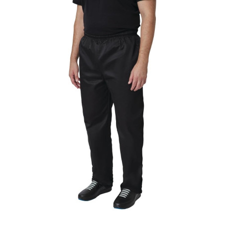 Pantalon De Cuisine Mixte Noir Vegas - Taille Xxl - Whites Chefs Clothing - Fourniresto