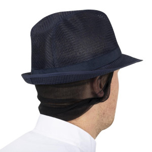 Navy Blue Trilby Hat With Mesh - Size M 570 mm - FourniResto - Fourniresto