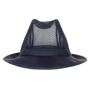 Chapeau Trilby Bleu Marine Avec Résille - Taille S 550 Mm - FourniResto - Fourniresto