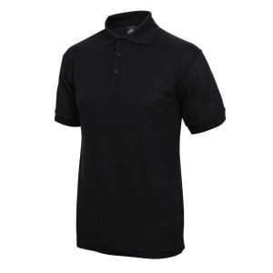 Μπλούζα Polo Unisex Μαύρη - Μέγεθος S - FourniResto - Fourniresto