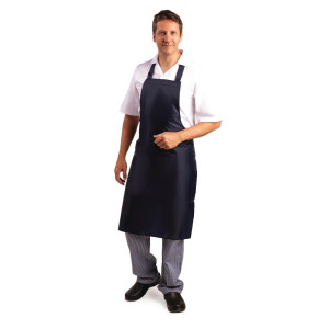 Tablier Bavette Déperlant Bleu 1016 X 711 Mm - Whites Chefs Clothing - Fourniresto