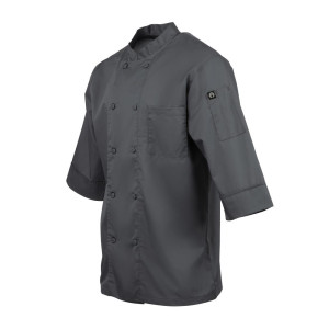 Unisex Grey Kitchen Jacket - Size XXL - Chef Works - Fourniresto