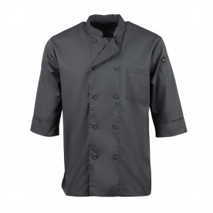 Γκρι μπλούζα μαγειρικής unisex - Μέγεθος XXL - Chef Works - Fourniresto