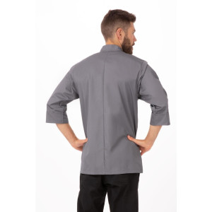 Γκρι μπλούζα μαγειρικής unisex - Μέγεθος XXL - Chef Works - Fourniresto