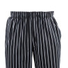 Pantalon De Cuisine Mixte Baggy Rayé Noir Et Blanc - Taille M - Chef Works - Fourniresto