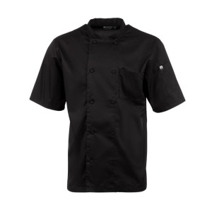 Μπλούζα μαγειρικής unisex μαύρη Cool Vent Montreal - Μέγεθος L - Chef Works - Fourniresto