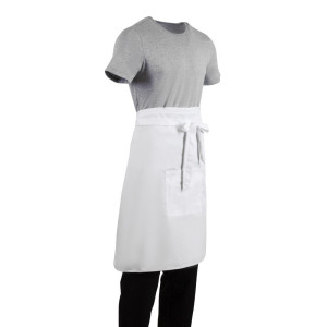 Tablier De Serveur Standard Blanc 1000 X 700 Mm - Whites Chefs Clothing - Fourniresto