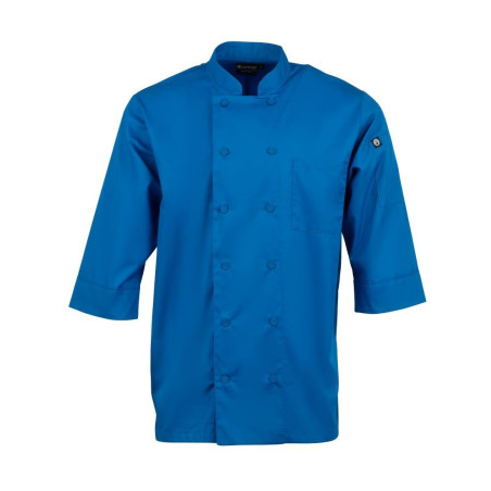 Veste De Cuisine Mixte Bleue - Taille L - Chef Works - Fourniresto