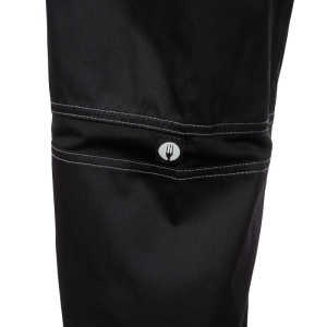 Pantalon De Cuisine Mixte Baggy Noir - Taille Xl - Chef Works - Fourniresto