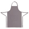 Tablier Bavette Avec Tour De Cou Réglable Et Double Poche Gris 610 X 860 Mm - Chef Works - Fourniresto