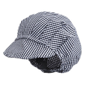 Charlotte in Blue and White Checkered Polycotton - One Size - Whites Chefs Clothing - Fourniresto