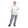 Pantalon de Cuisine Mixte Vegas à Petits Carreaux Bleus et Blancs - Taille XS - Whites Chefs Clothing - Fourniresto