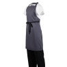 Tablier Bavette Gris Anthracite en Polycoton 711 x 965 mm  - Whites Chefs Clothing - Fourniresto