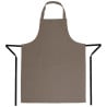 Light Brown Polycotton Bib Apron 711 x 965 mm - Whites Chefs Clothing - Fourniresto