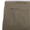 Short Light Brown Polycotton Server Apron 373 x 750 mm - Whites Chefs Clothing - Fourniresto