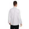 White Unisex Long Sleeve Calgary Kitchen Jacket - Size L - Chef Works - Fourniresto